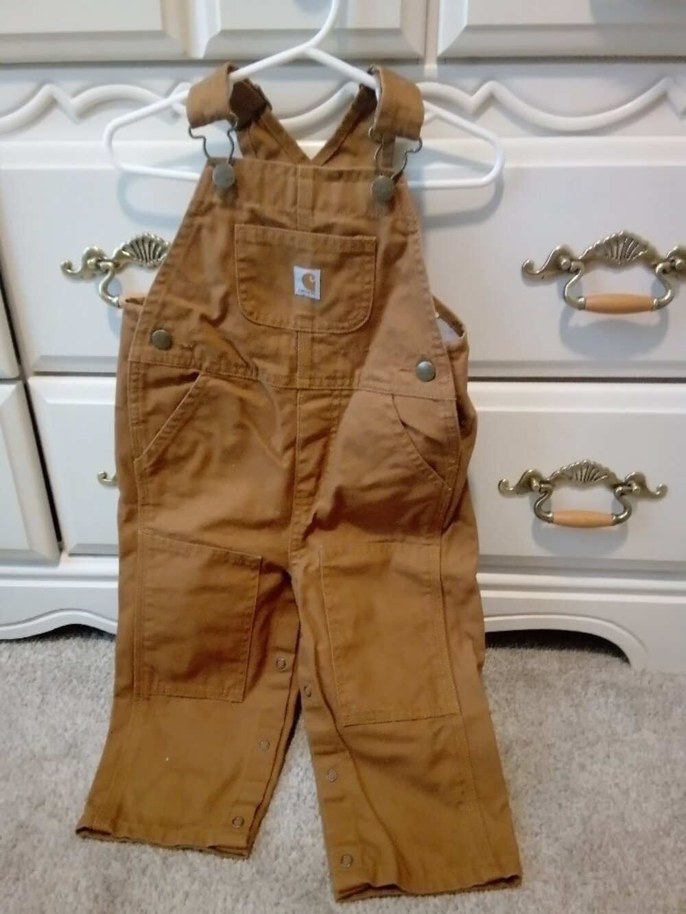 Carhartt 18 Month Tan Overalls